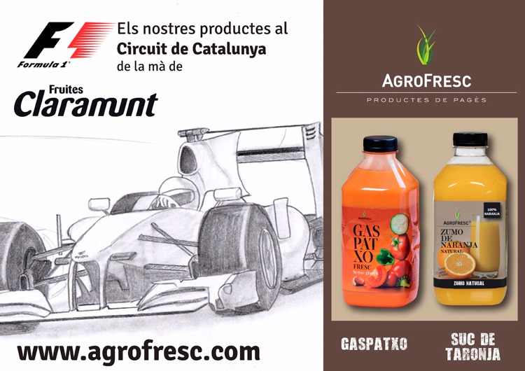 Nuestros productos en el Circuito de Cataluña de la mano de Fruites Claramunt
